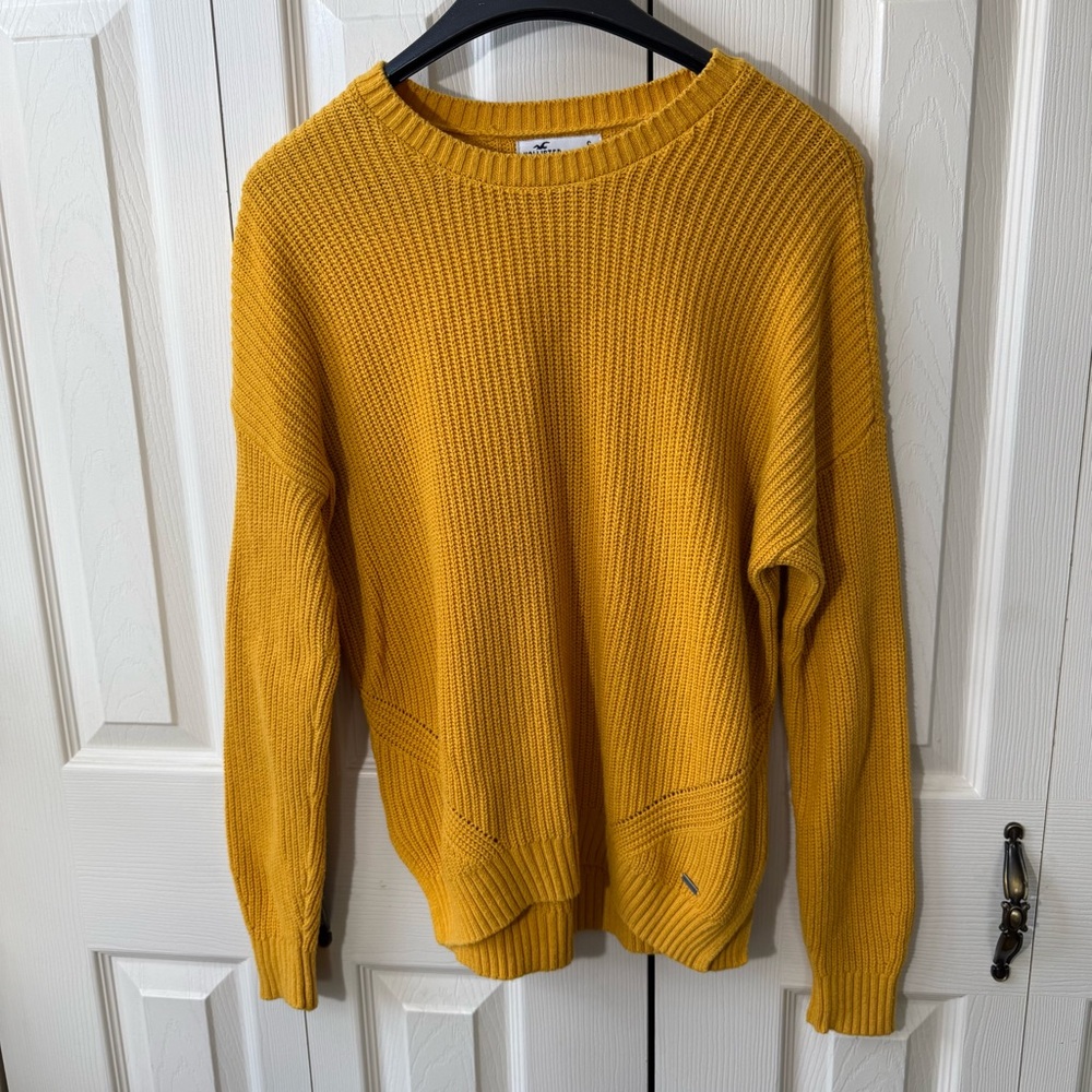 Hollister Chunky Ribbed Knit Long Sleeve Pullover Sweater Women’s Size Small